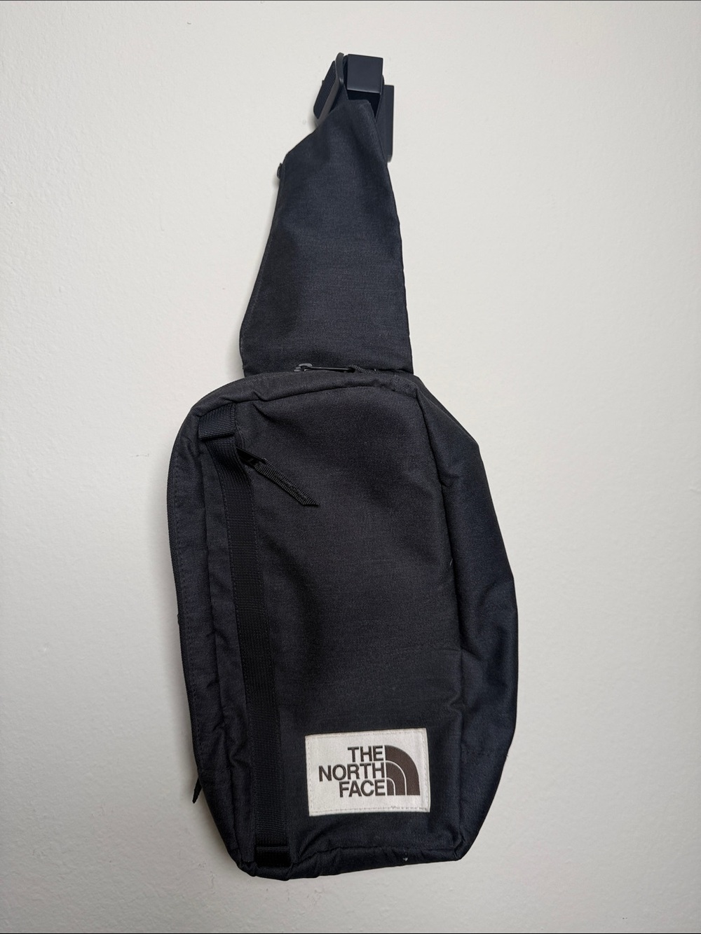 The North Face Black Sling Belt Bag with Logo Patch